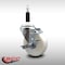 Service Caster 4'' SS Nylon Swivel 7/8'' Expanding Stem Caster with Brake SCC-SSEX20S414-NYS-TLB-78 - alternate 2